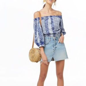 ⭐️FOREVER 21 || NEW Floral Embroidered Plaid Crop